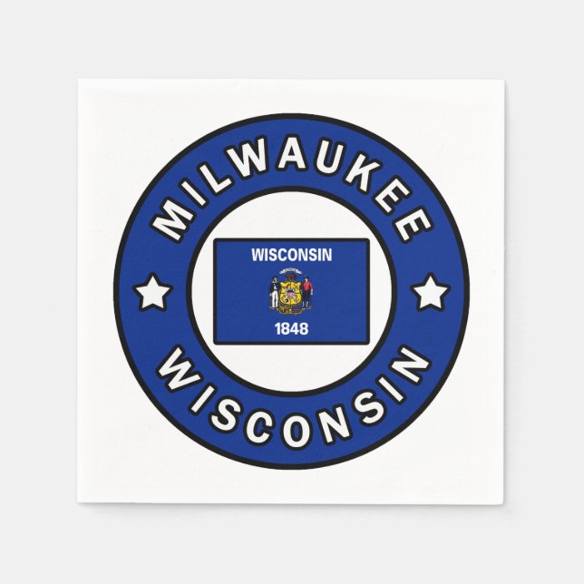 Milwaukee Wisconsin Napkins (Front)