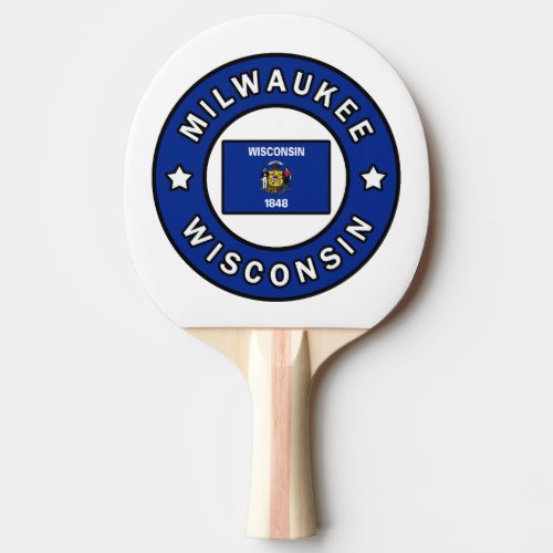 Milwaukee Wisconsin Ping Pong Paddle