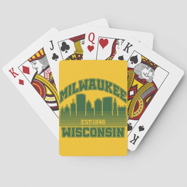 Milwaukee,Wisconsin Poker Cards (Back)