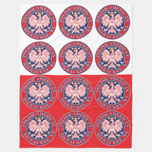 Milwaukee Wisconsin Polish Fleece Blanket