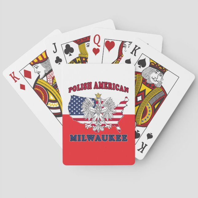 Milwaukee Wisconsin Polish Poker Cards (Back)