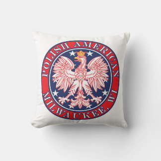 Milwaukee Wisconsin Polish Throw Pillow