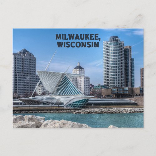 Milwaukee Wisconsin Postcard on Lake Michigan