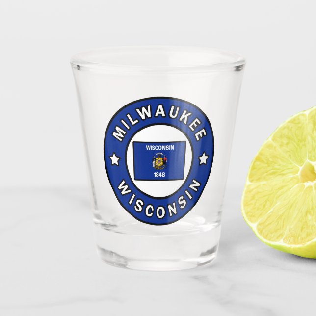 Milwaukee Wisconsin Shot Glass (Front)