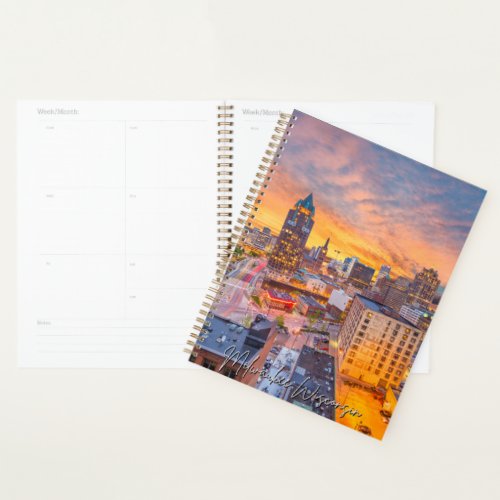 Milwaukee Wisconsin Skyline Calendar Planner