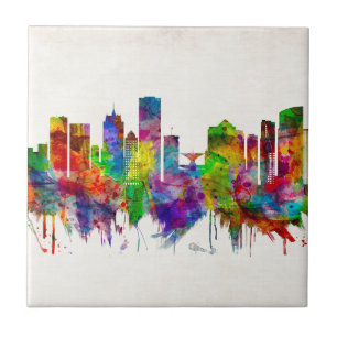 Milwaukee Wisconsin skyline Ceramic Tile