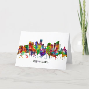 Milwaukee Wisconsin skyline Holiday Card