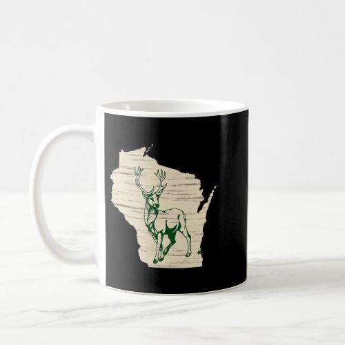 Milwaukee Wisconsin Star Green Standing Stoic Buck Coffee Mug
