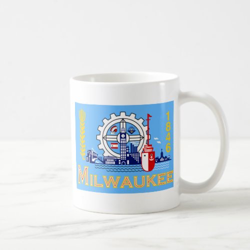 Milwaukee Wisconsin United States flag Coffee Mug