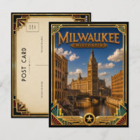 Milwaukee Wisconsin Vintage Art Deco Golden Age