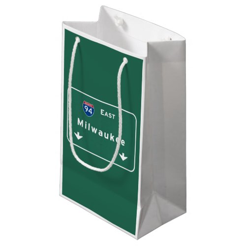 Milwaukee Wisconsin wi Interstate Highway Freeway Small Gift Bag