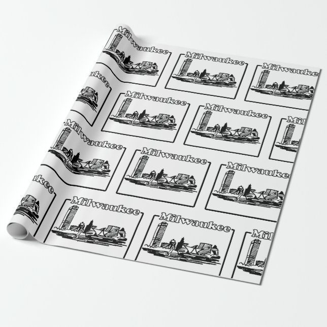 Milwaukee Wrapping Paper (Unrolled)