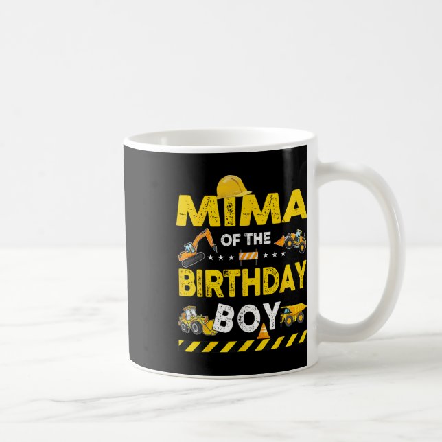 Mima Of The Birthday Boy Construction Worker Birth Coffee Mug (Right)