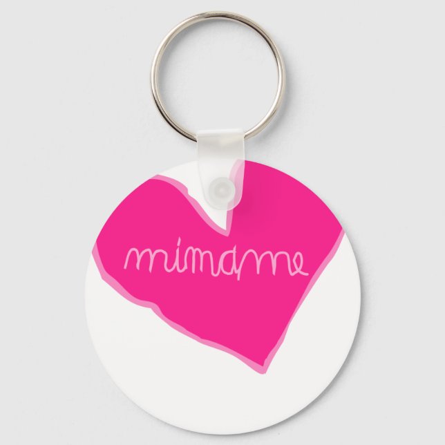 mimame pink keychain (Front)