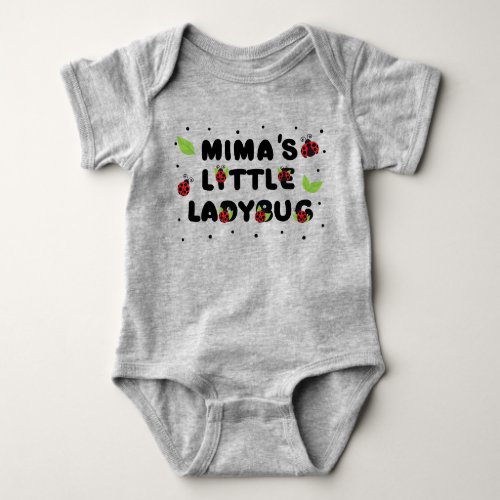 Mimas Little Ladybug _ Cute  Baby Bodysuit