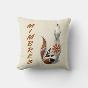 Mimbres Coyote Art Pillow