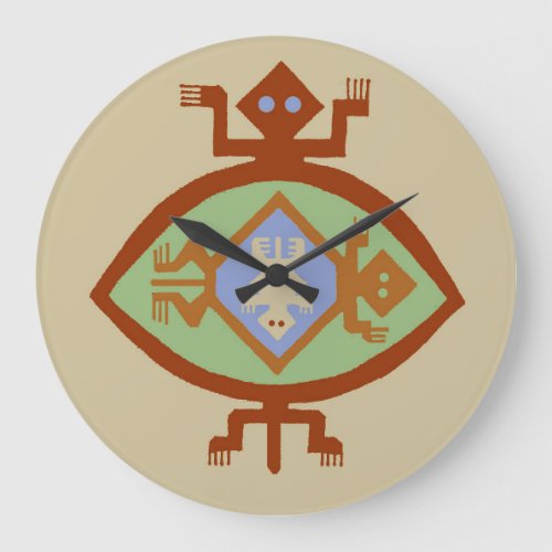 Mimbres Native American Southwest Round Wall Clock