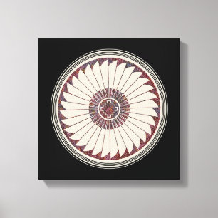 Mimbres Pottery Design Canvas Print