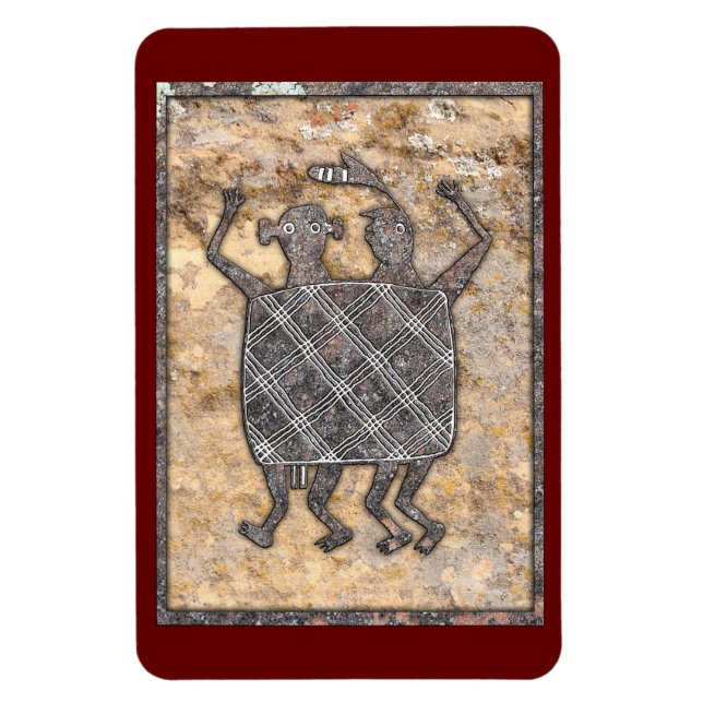 Mimbres Pottery Design "The Wedding Blanket" Magnet (Vertical)
