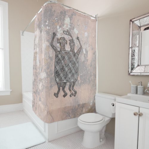 Mimbres Pottery Design The Wedding Blanket Shower Curtain