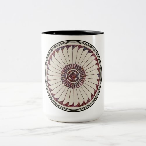Mimbres Pottery Design Two_Tone Coffee Mug