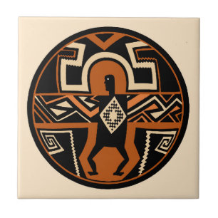 Mimbres Shaman Warrior Tile