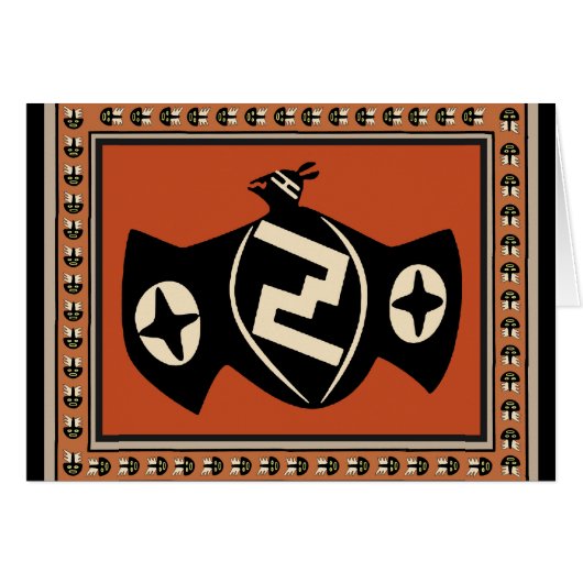 Mimbres Tribal Bat Cards (Front Horizontal)