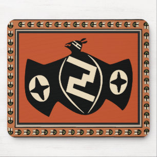 Mimbres Tribal Bat Mouse Pad