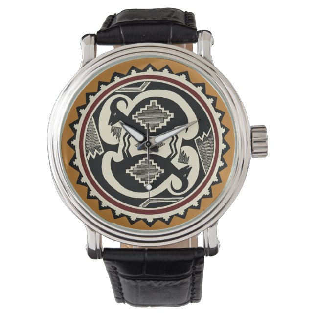 Mimbres Tribal Spirits Wristwatch (Front)