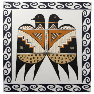 Mimbres Twin Birds Cloth Napkin