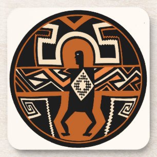 Mimbres Warrior Beverage Coaster