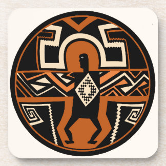 Mimbres Warrior Beverage Coaster