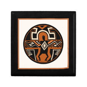 Mimbres Warrior Jewelry Box