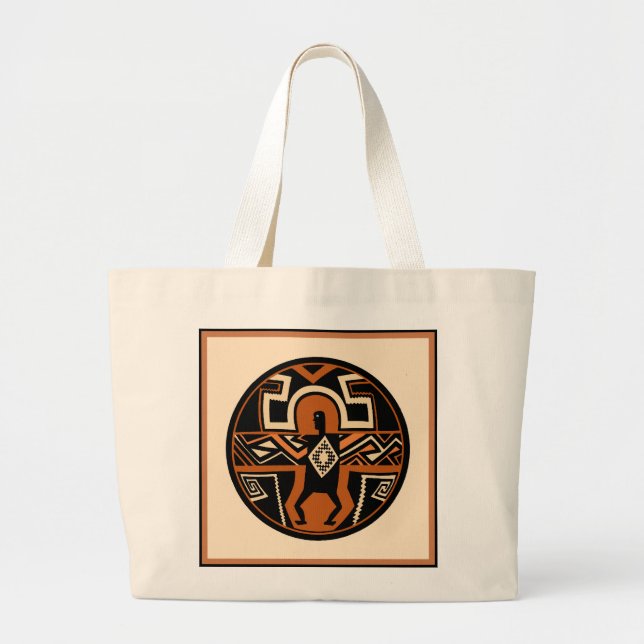 Mimbres Warrior Large Tote Bag (Front)