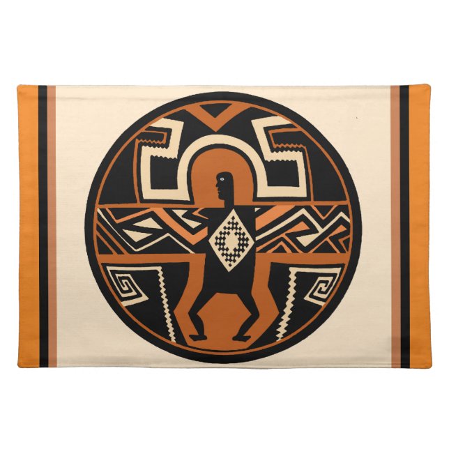 Mimbres Warrior Placemat (Front)