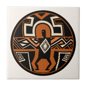 Mimbres Warrior Tile