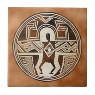 Mimbres Woven Man Tile