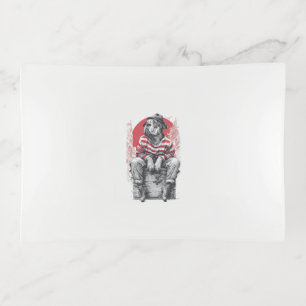Mime Mastiff � Silent Funny Dog Trinket Tray