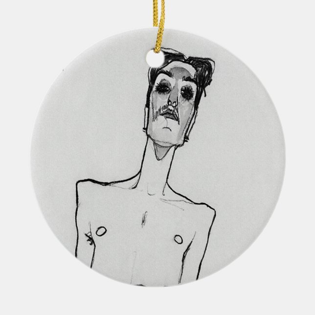 Mime van Osen Ceramic Ornament (Front)