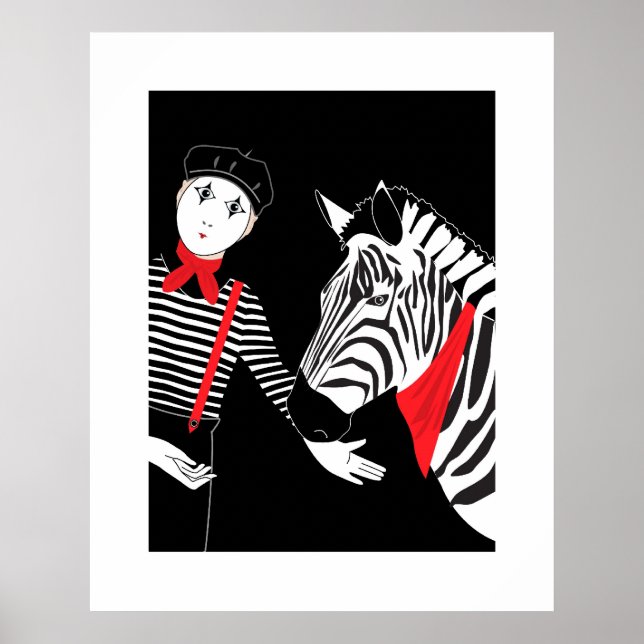 Mime Zebra poster (Front)