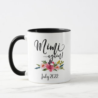Mimi Again, Personalized Baby Announcement Gift Mug