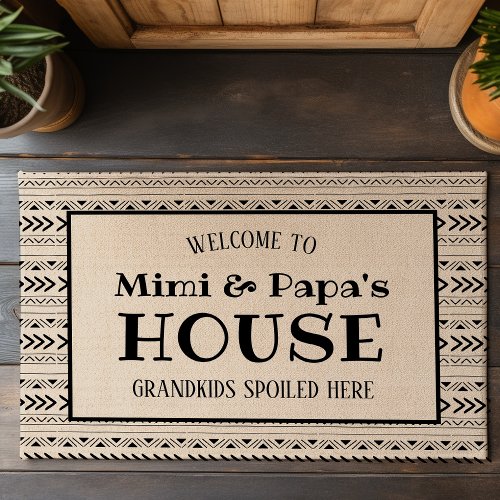 Mimi and Papas House Grandkids Spoiled Here Doormat