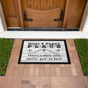 Mimi and Papa's Place Whole Lotta Spoilin' Rustic Doormat