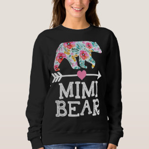 Mimi Bear Mom Grandma Floral Happy Mother's Day Ch Sweatshirt