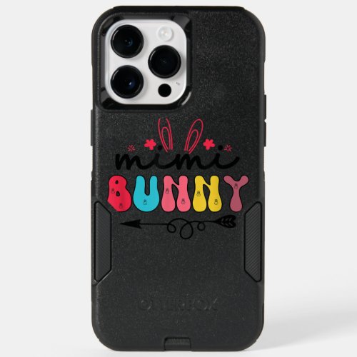 Mimi Bunny Retro Groovy Matching Family Easter Day OtterBox iPhone 14 Pro Max Case