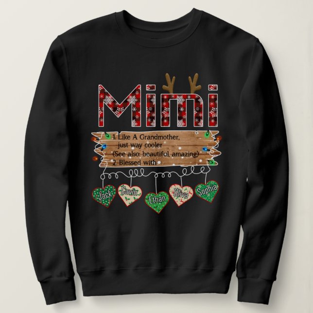 Mimi Christmas Sweatshirt (Design Front)