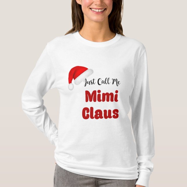 MiMi Claus Christmas T-Shirt (Front)