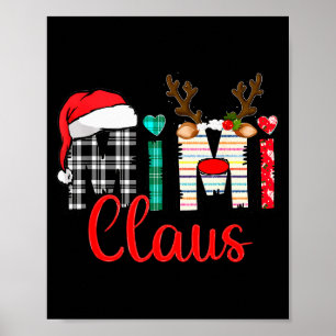 Mimi Claus Reindeer Christmas  Poster