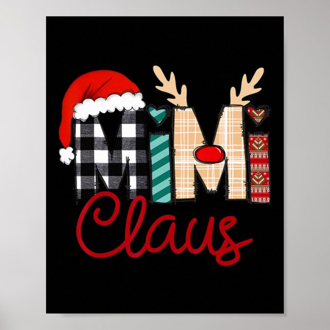 Mimi Claus Reindeer Christmas  Poster (Front)