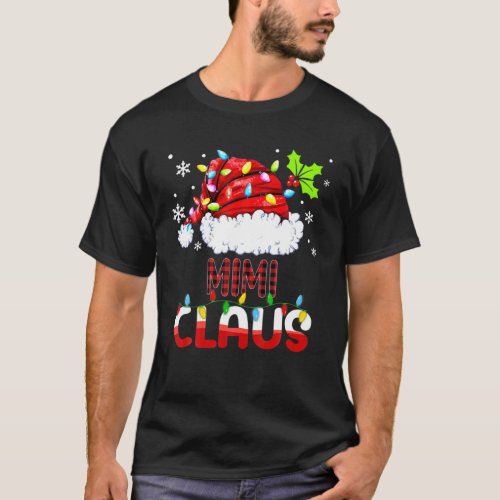 Mimi Claus Xmas Family Matching Grandma Funny Chri T_Shirt